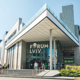 The territory of parking of Forum Lviv Shopping Centre is used as the temporary and simplest form of the shelter for the population!